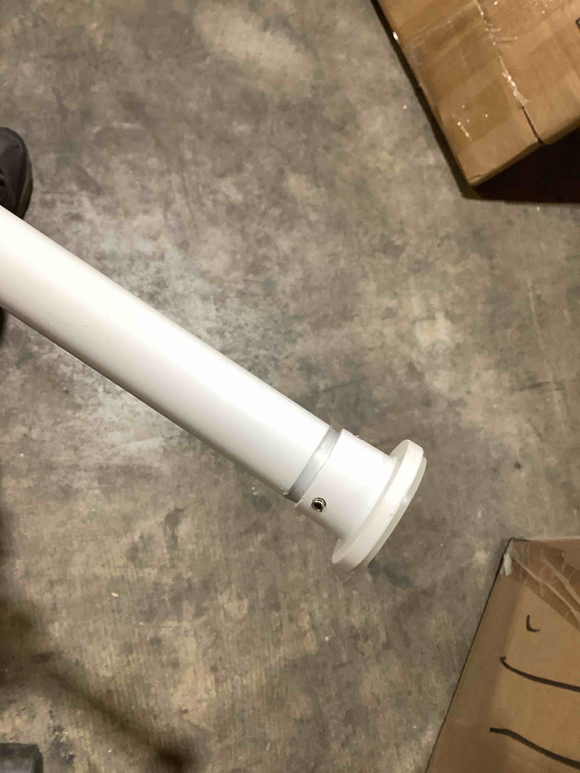 Condition photo showing Good Condition for 48 inch to 80 inch tension rod white