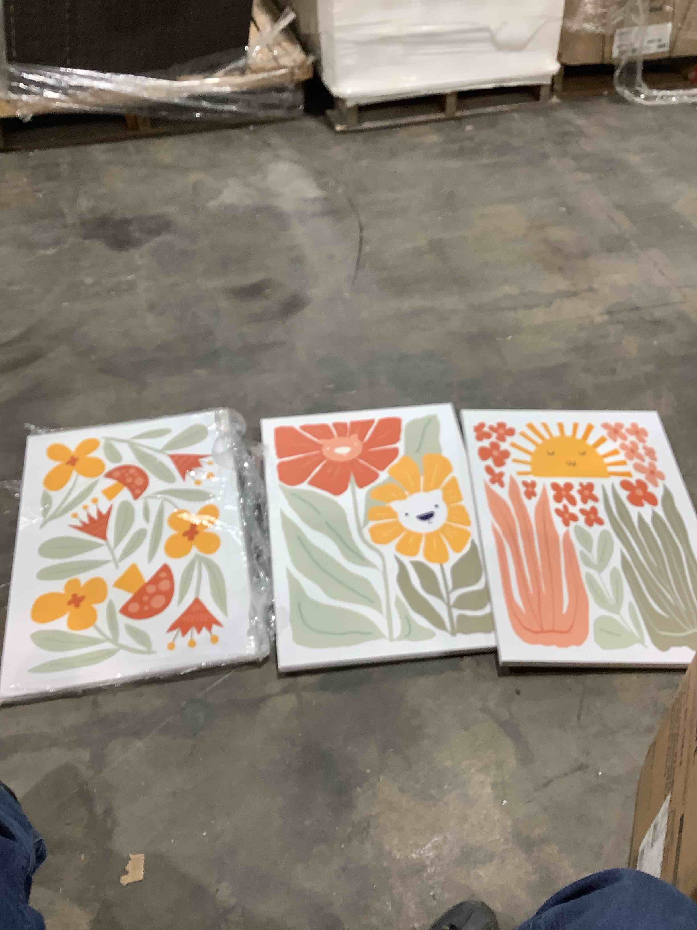 3 pcs Pink gradient Aura room decorations, 16" x 24"