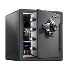 SentrySafe SFW123DSB Fire-Resistant Safe and Water-Resistant Safe with Dial Combination  1.23 Cu. ft