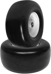 Flat free wheels 13"x6.5"-6, pair