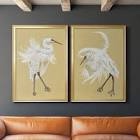 Heron Plumage V two pieces, painting print