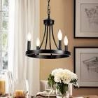 Bhinder for lights 13 inch mini dimmable wagon wheel chandelier