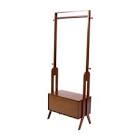 Elyria solid oak coat rack, bench with shoe storage and high rebound