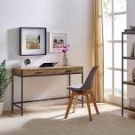 Caffoz Home Office 2-drawer Writing Desk Oak Brown