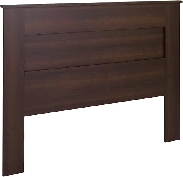 Queen Flat Panel Headboard Espresso Brown 