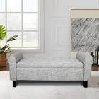 Bedroom bench light gray