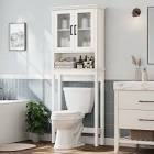 Over the toilet storage cabinet with acrylic doors DA0161QH01A