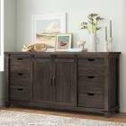 Hebden 70 inch solid wood sideboard, 70" x 17.9" x 34"