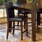 Kona collection Upholstered counter stools with solid wood frame set of two, black