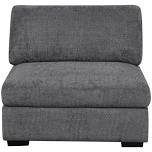 Roeder 6 Upholstered section armless chair, black 