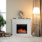 35.35 electric fireplace with Remo white