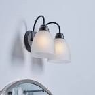 Project Source Wynfield 2-Light Bronze Traditional Vanity Light