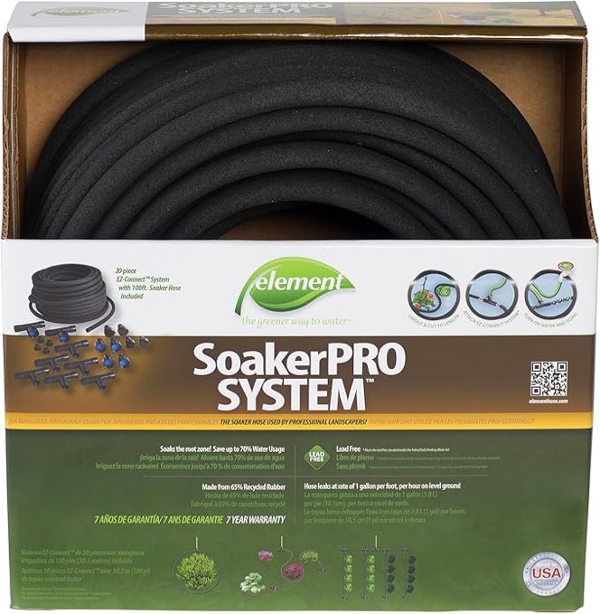 SWAN ELSPAK38100CC Soaker Hose  100 ft L  Plastic