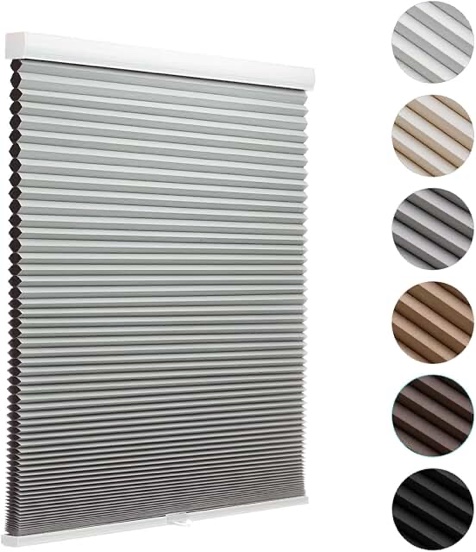 MYshade Cordless Blackout Window Blinds & Shades Pull Down Room Darkening Window Shades Light Blocki