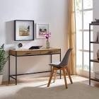 Caffoz Home Office 2-drawer Writing Desk Oak Brown