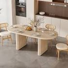 kristalee oval, extendable dining table homary