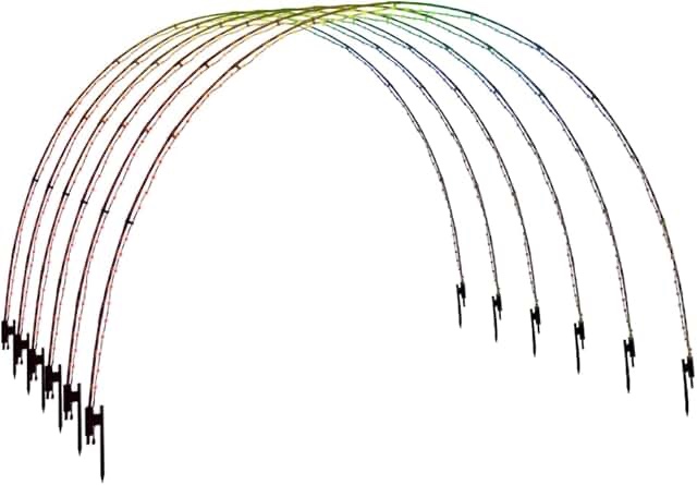 stephan roberts 3 pack 10ft christmas light arch with 8 modes for pathway, incomplete 