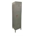Metal locker single tier, gray
