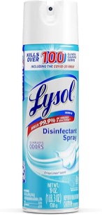 lysol crisp linen disinfectant aerosol spray - 12.5 oz