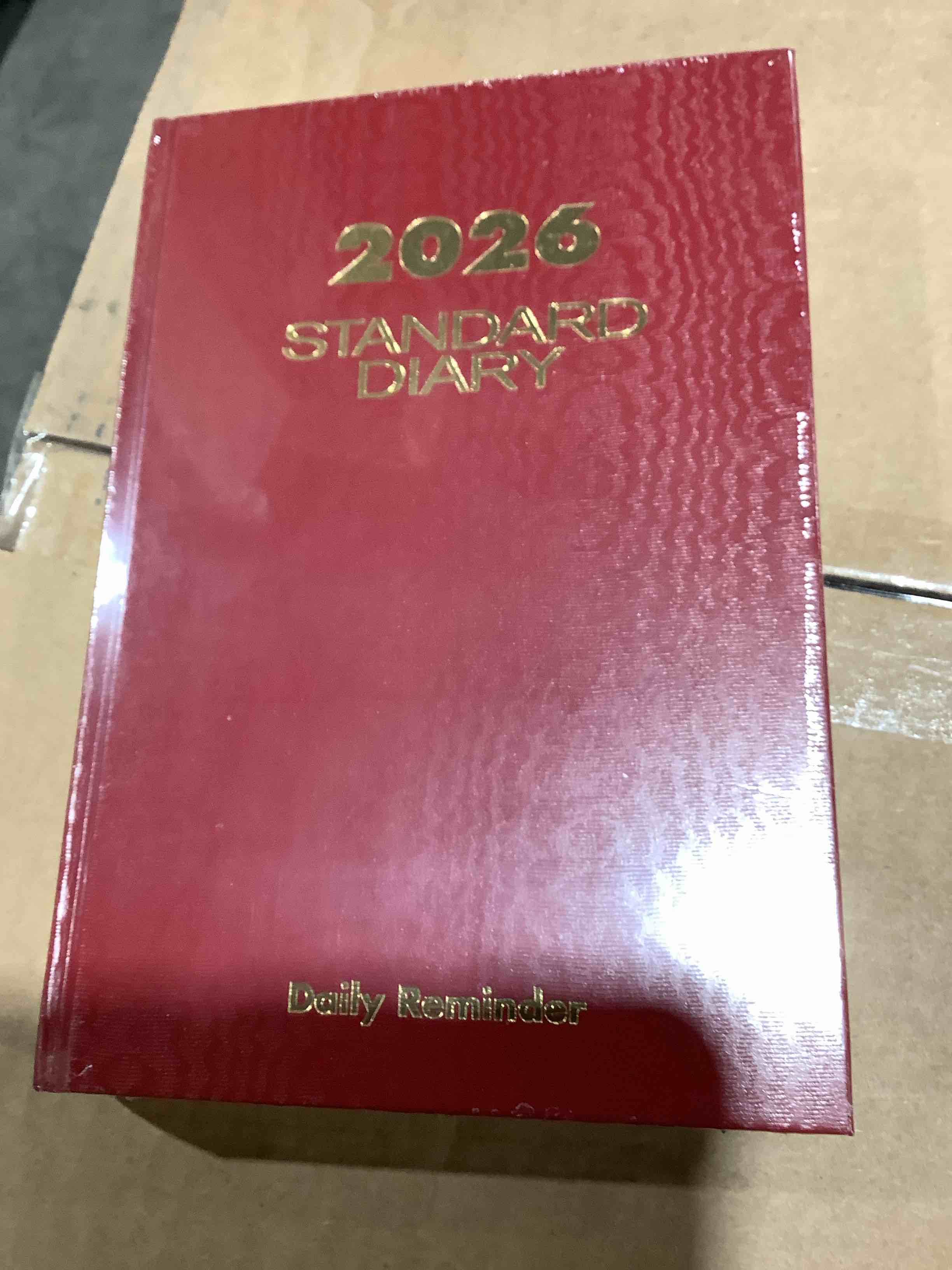 at-a-glance standard diary 2026 daily reminder red medium 5 34 x 8 14 - daily