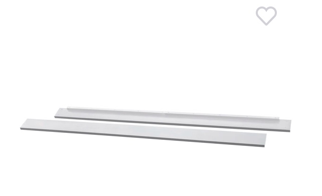 Panel bed rails 607 – BR90, white