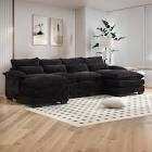 Cloud sofa, sectional sofa, couch, modular, upholstered, sleeper, black, Incomplete