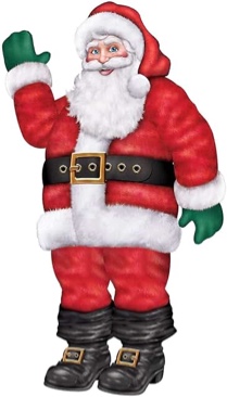 Beistle 5'6 Jointed Santa 20015
