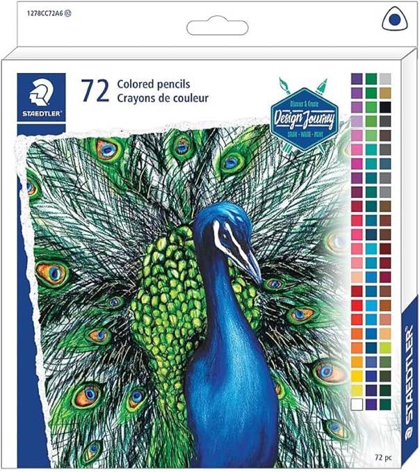 staedtler triangular barrel colored pencil (72 count)