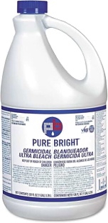 pure bright liquid bleach 1 gallon bottle