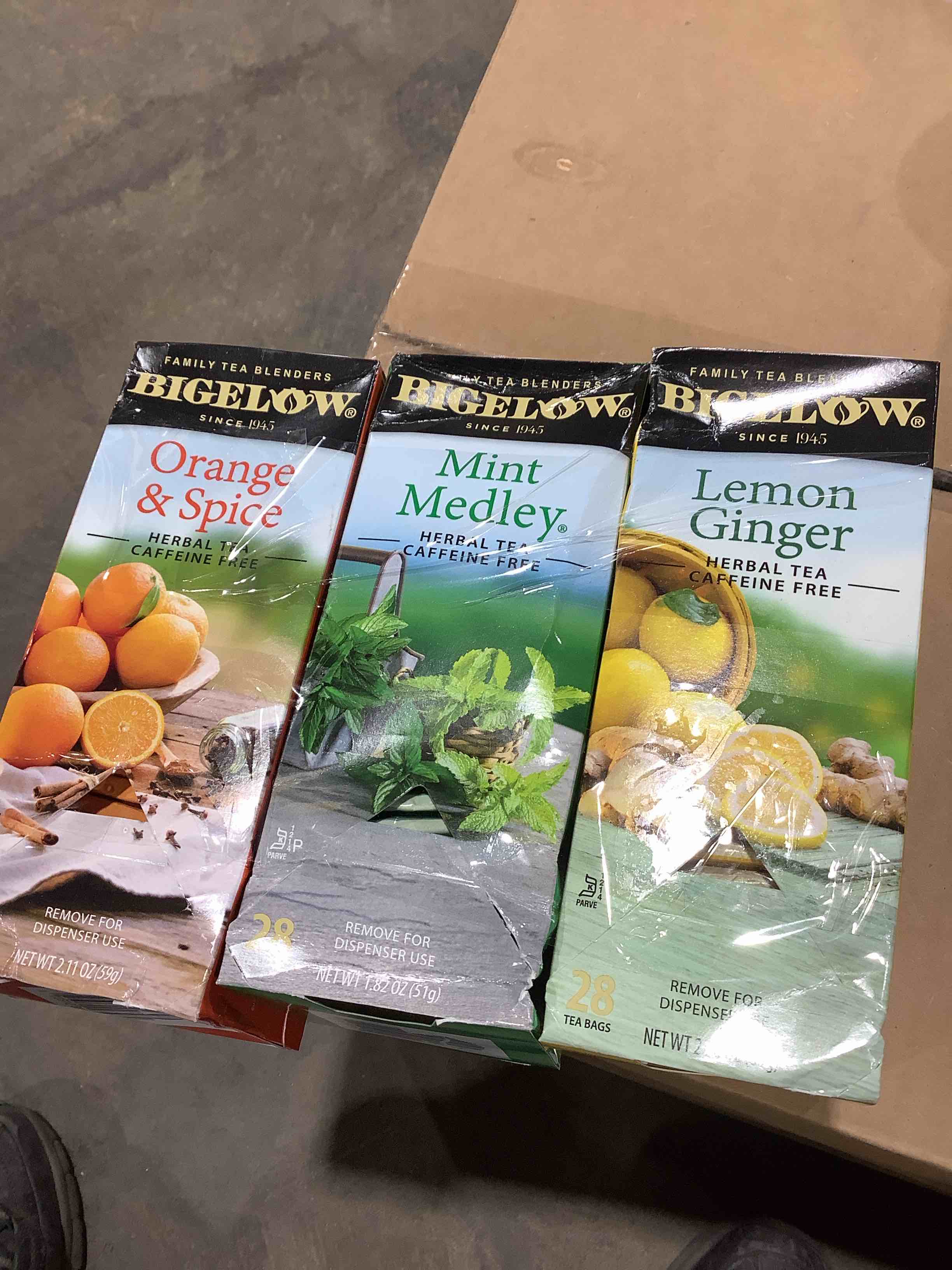 Bigelow tea assorted flavors, Best enjoyed by October 2027