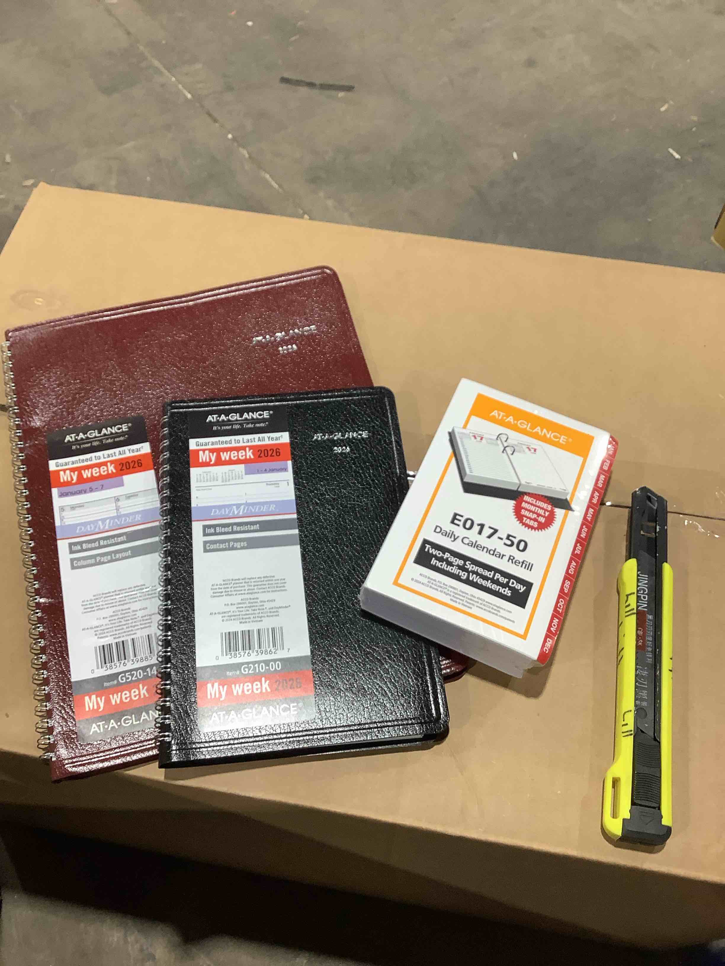 Three different at a glance 2026 calendars for organization