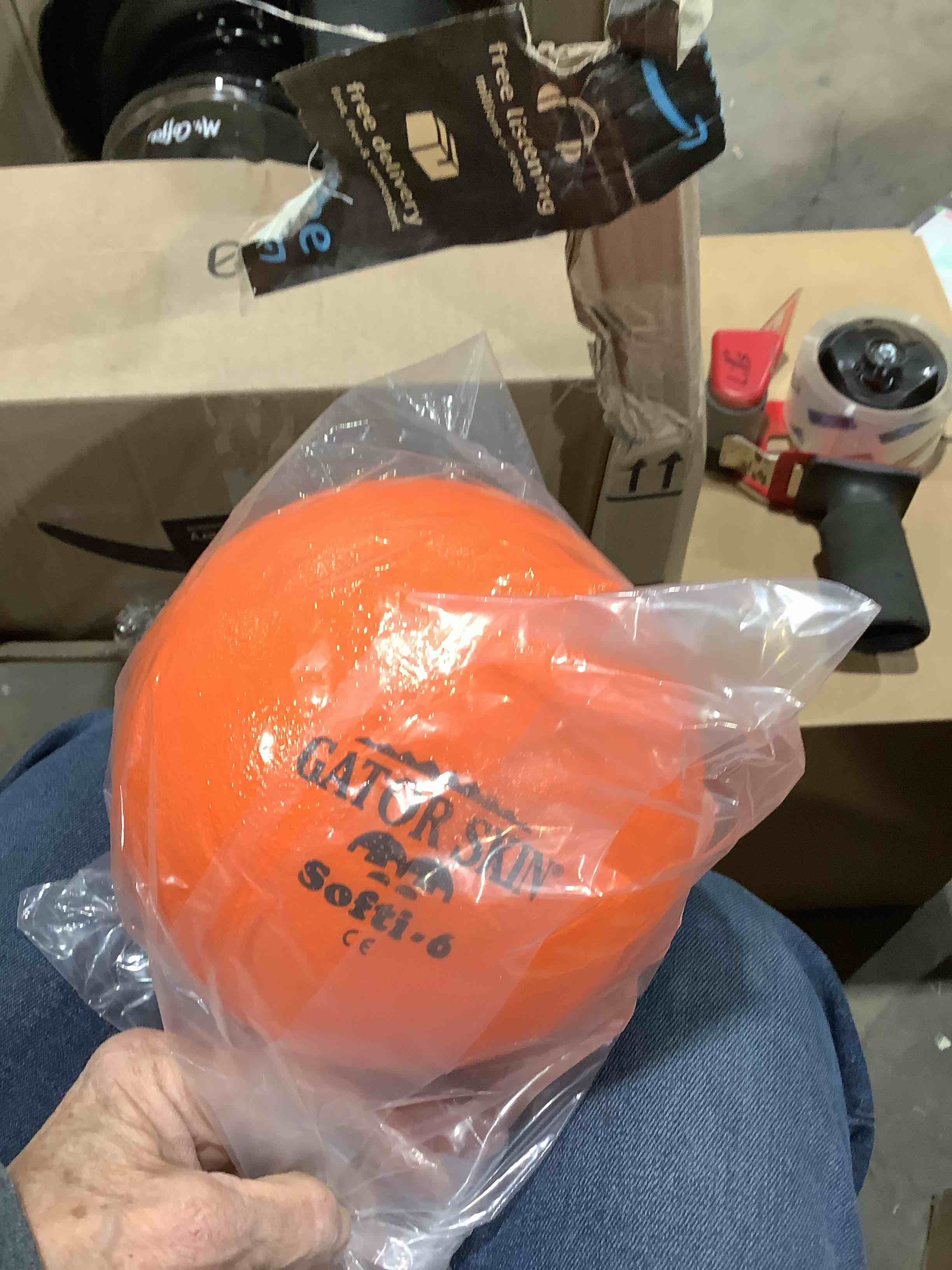 S&s Worldwide 6" Gator Skin® Softi Ball - Orange - Sold As Single Ball