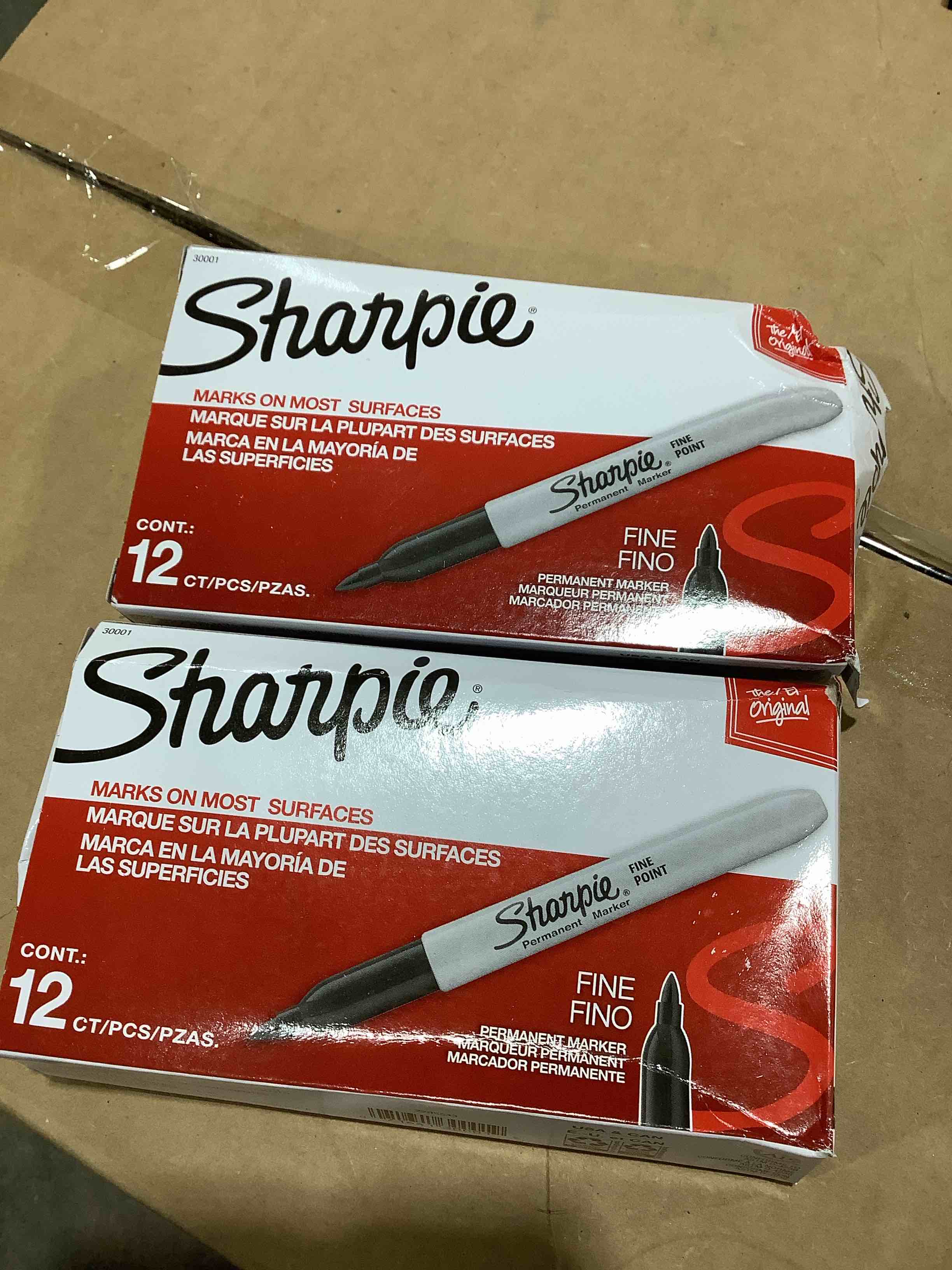 Sharpie Fine Point Permanent Marker Black Dozen