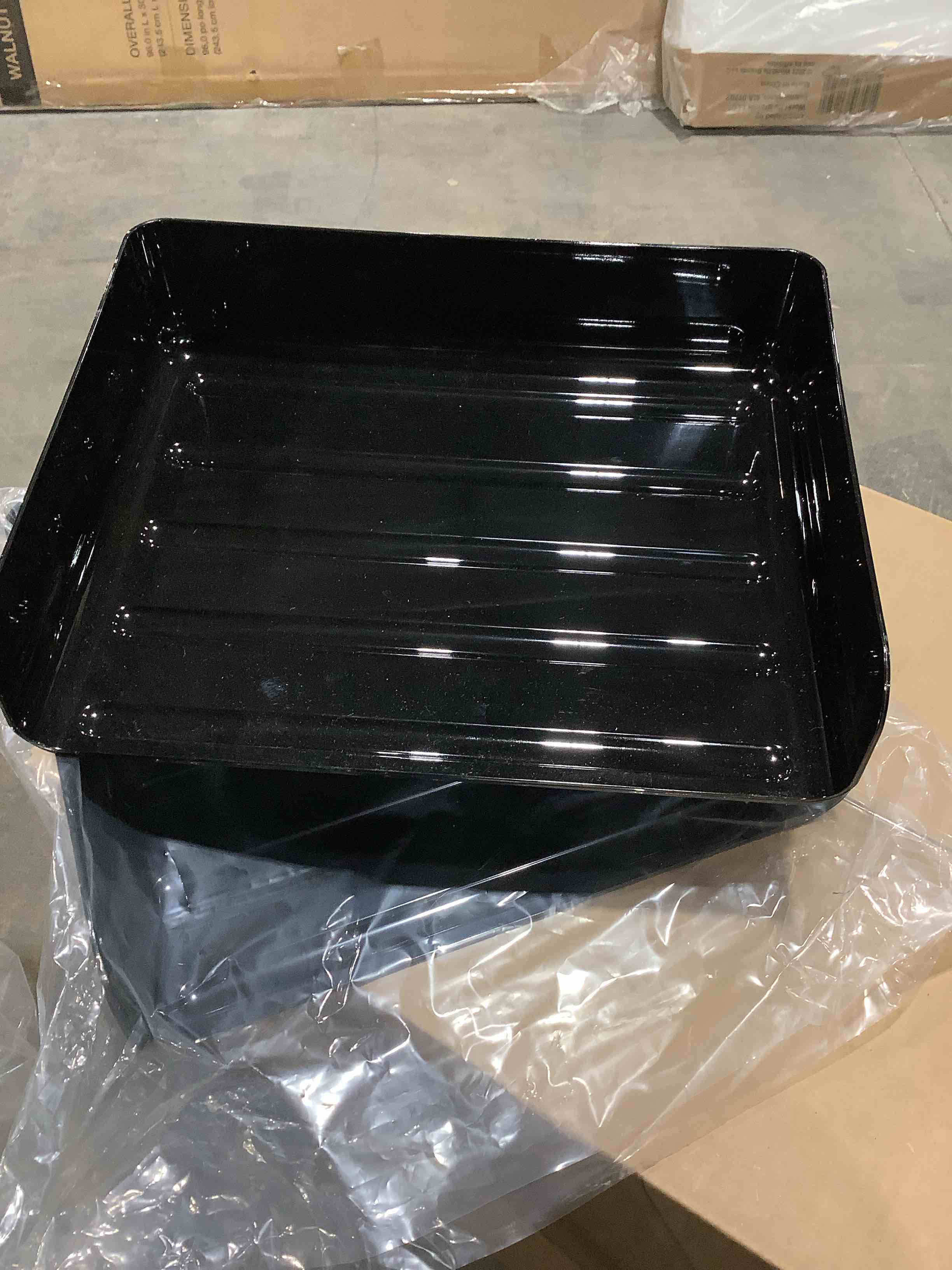 Desk top file folder plastic black, set of 2