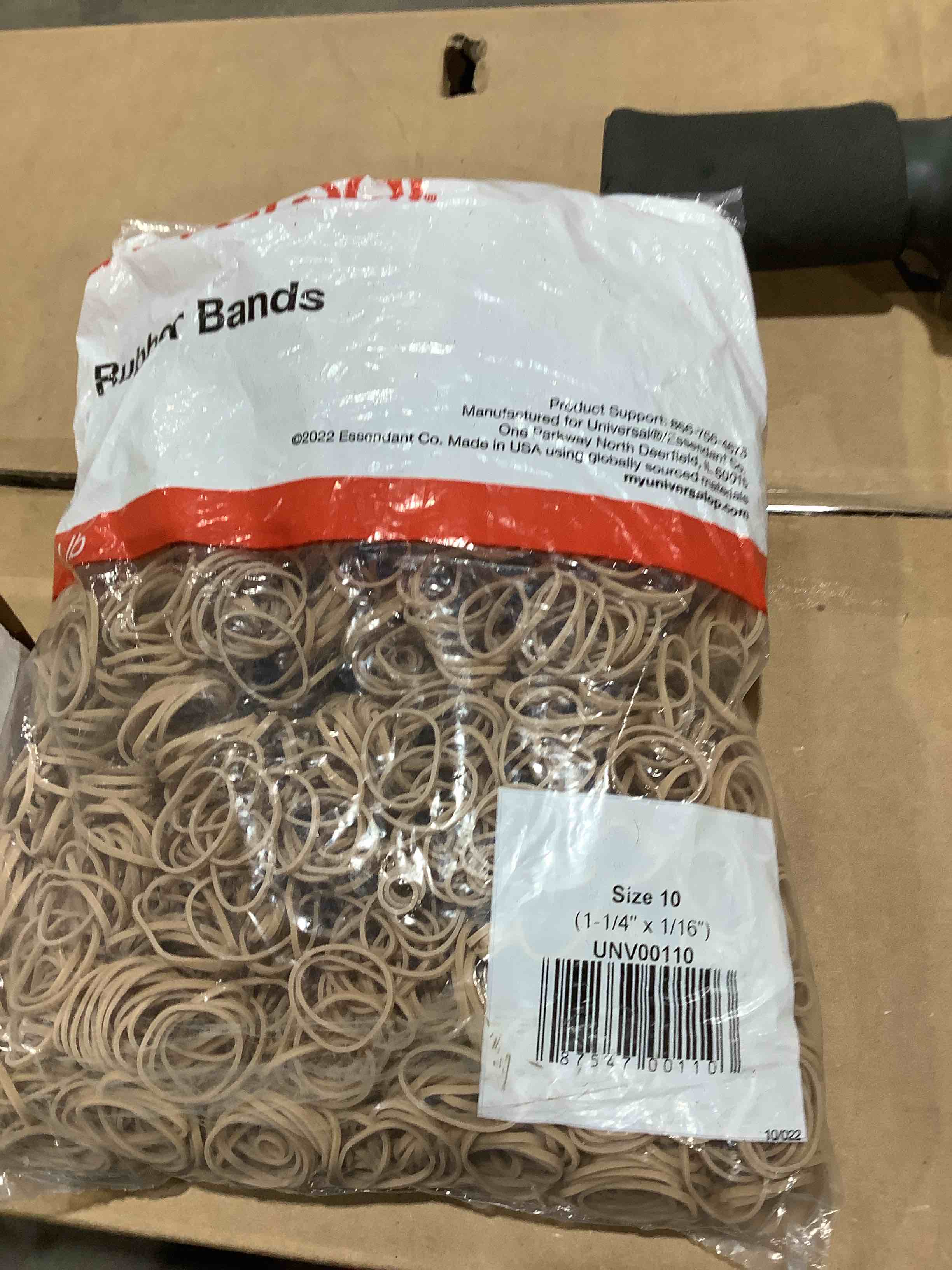 Condition photo showing New/Like New for Universal 0.04 Gauge Size 10 Rubber Bands - Beige (3400/Pack)