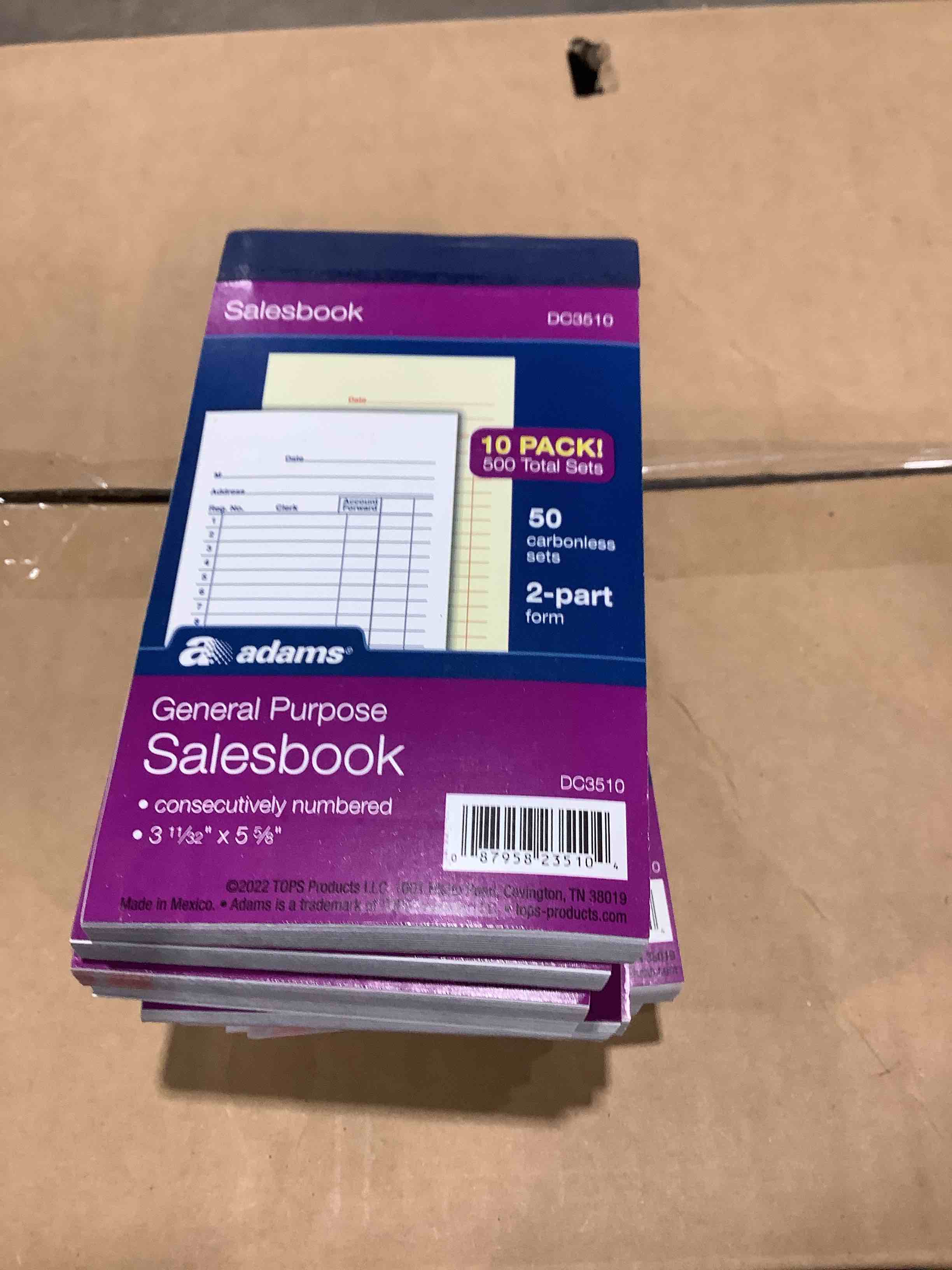 Condition photo showing New/Like New for General Purpose Sales Book  Carbonless, 10 count 