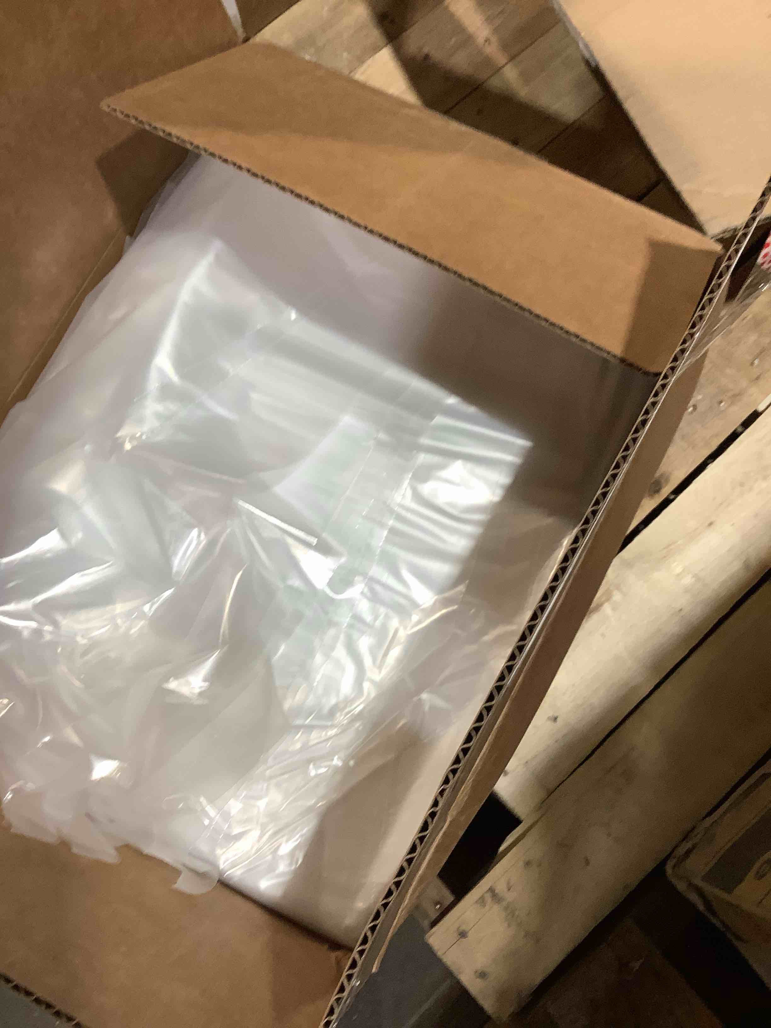 Condition photo showing New/Like New for 30" x 30" plastic covering for packing 