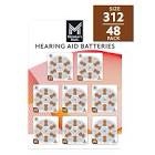 members mark hearing aid batteries size 312, 48 pack