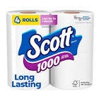 Scott 1000 Septic-Safe 1-Ply Toilet Paper - 4 Rolls