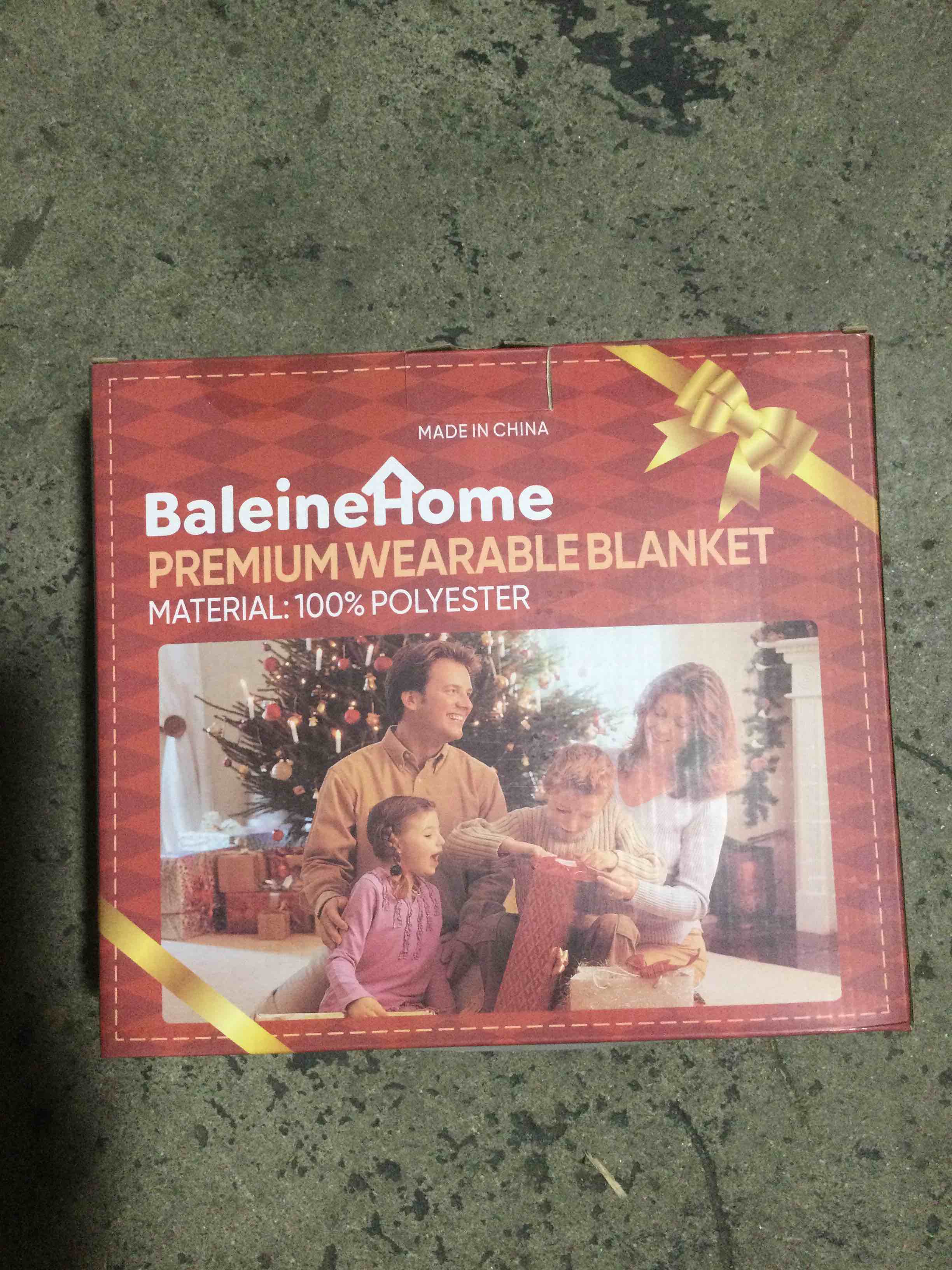 baleinehome wearable blanket, blue