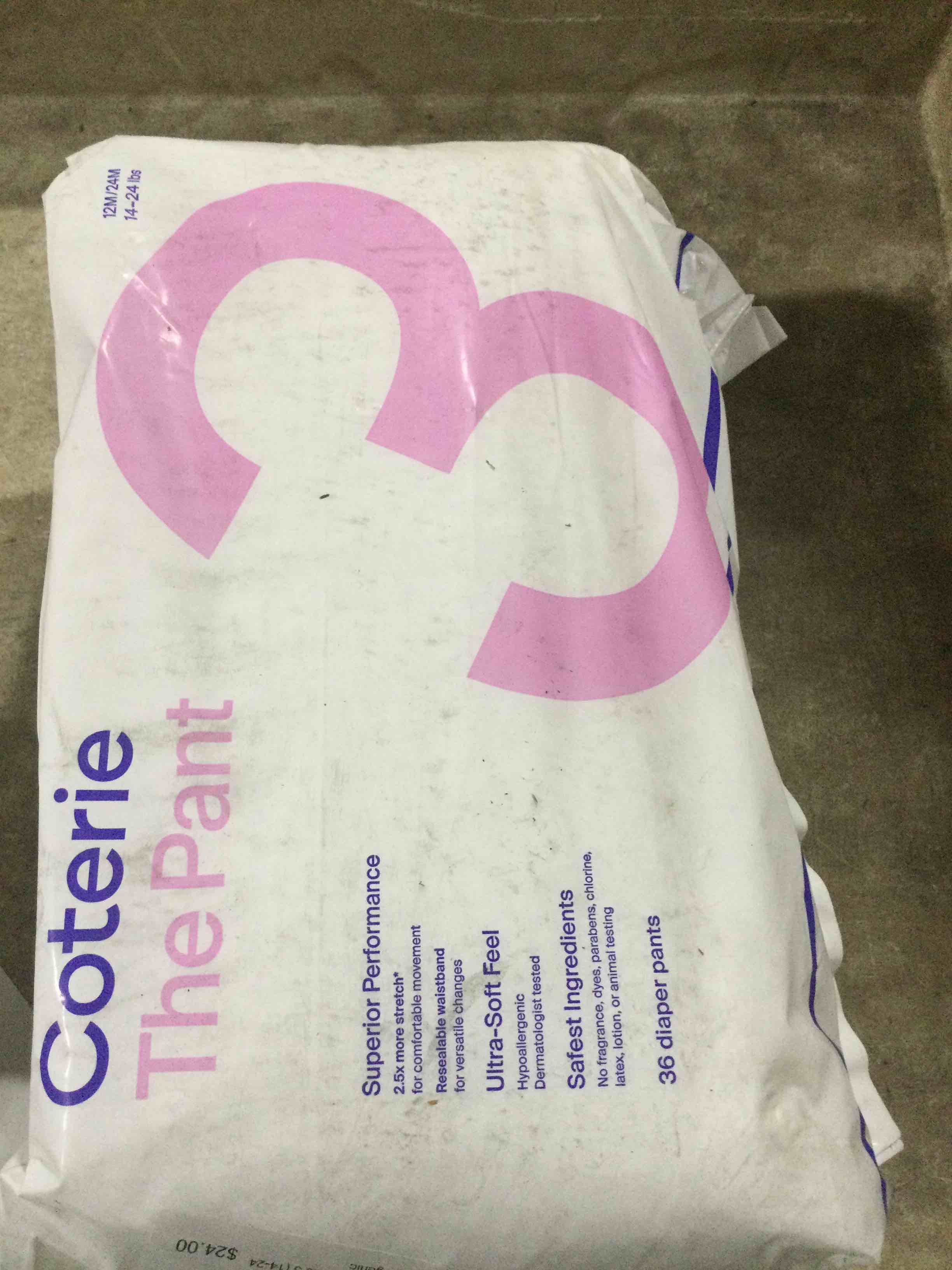 coterie the pant pull on diaper size 3