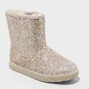 Kids' Holland Shearling Style Boots - Cat & Jack™ Gold 1
