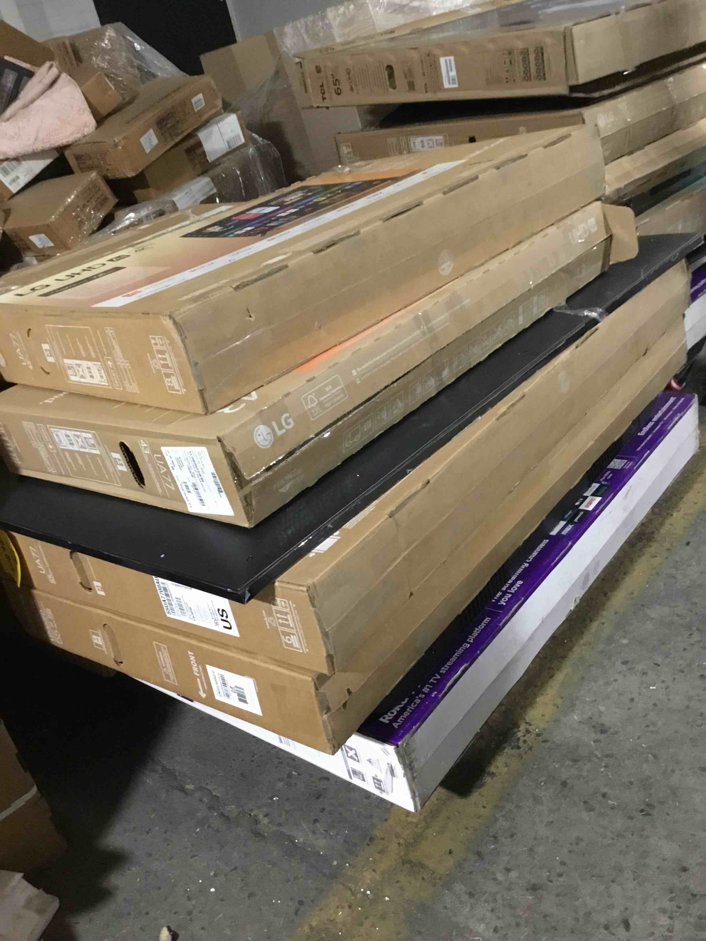 12 tvs most 55” or lager brands like Samsung LG Visio Roku parts or repair 