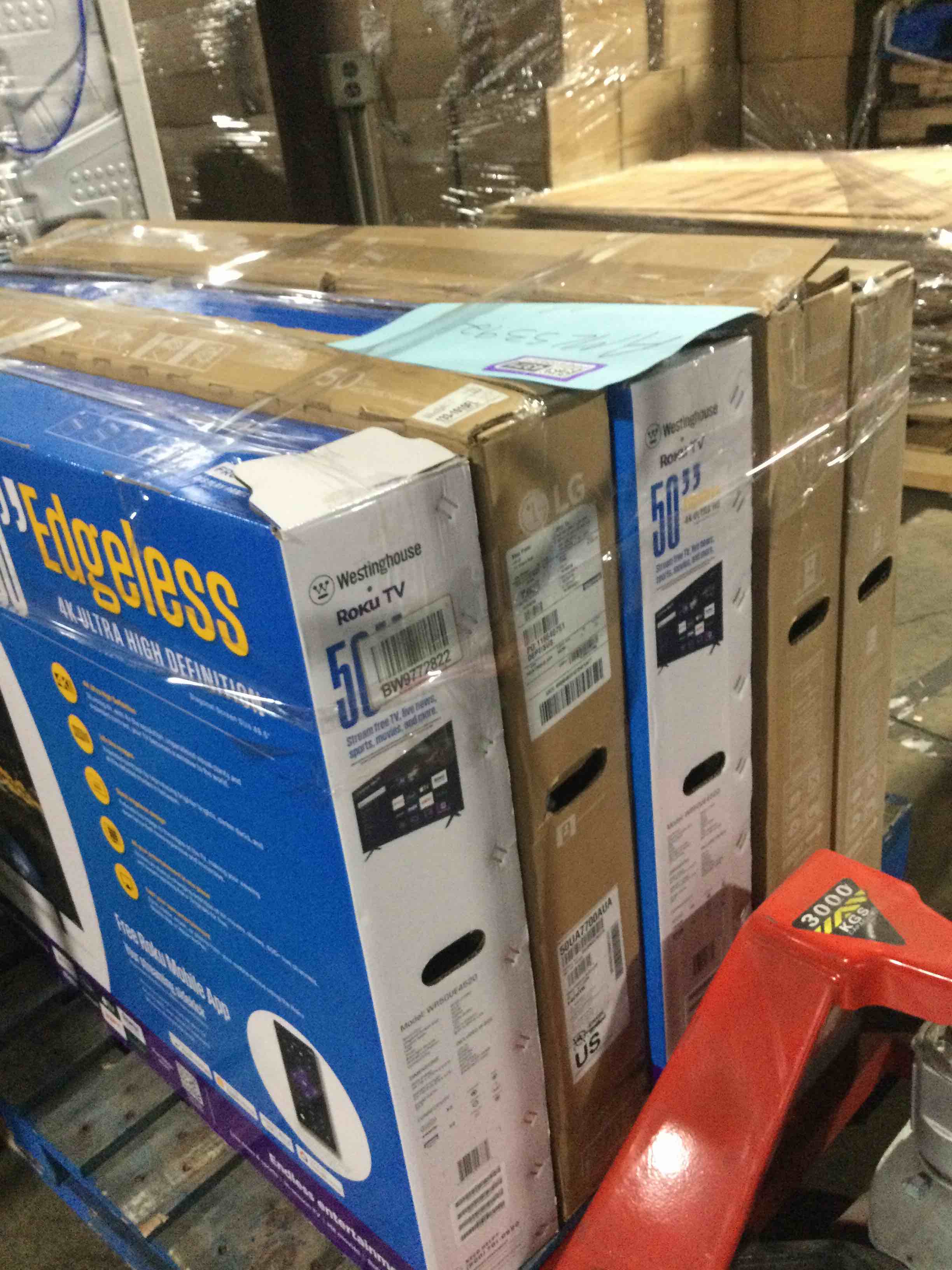 5 tvs 50” Samsung and roku brands parts or repair