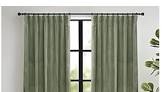 Laurier velvet room, darkening curtains, pair, green
