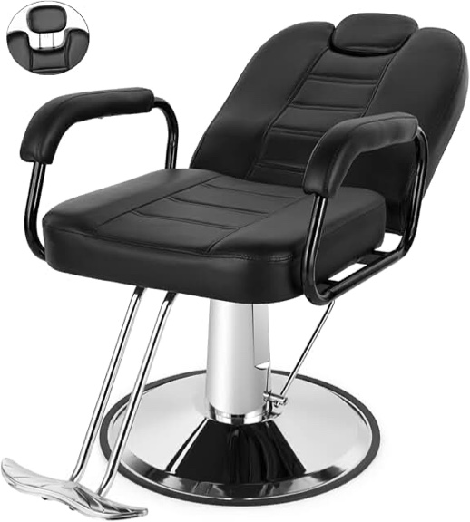 Artist Hand Faux Leather barber massage chair.