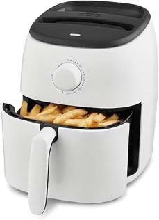 Dash DCAF12CGBGCM02 Ceramic Tasti-Crisp Express Air Fryer 1000 Watts 2.6 Qt Capacity - White