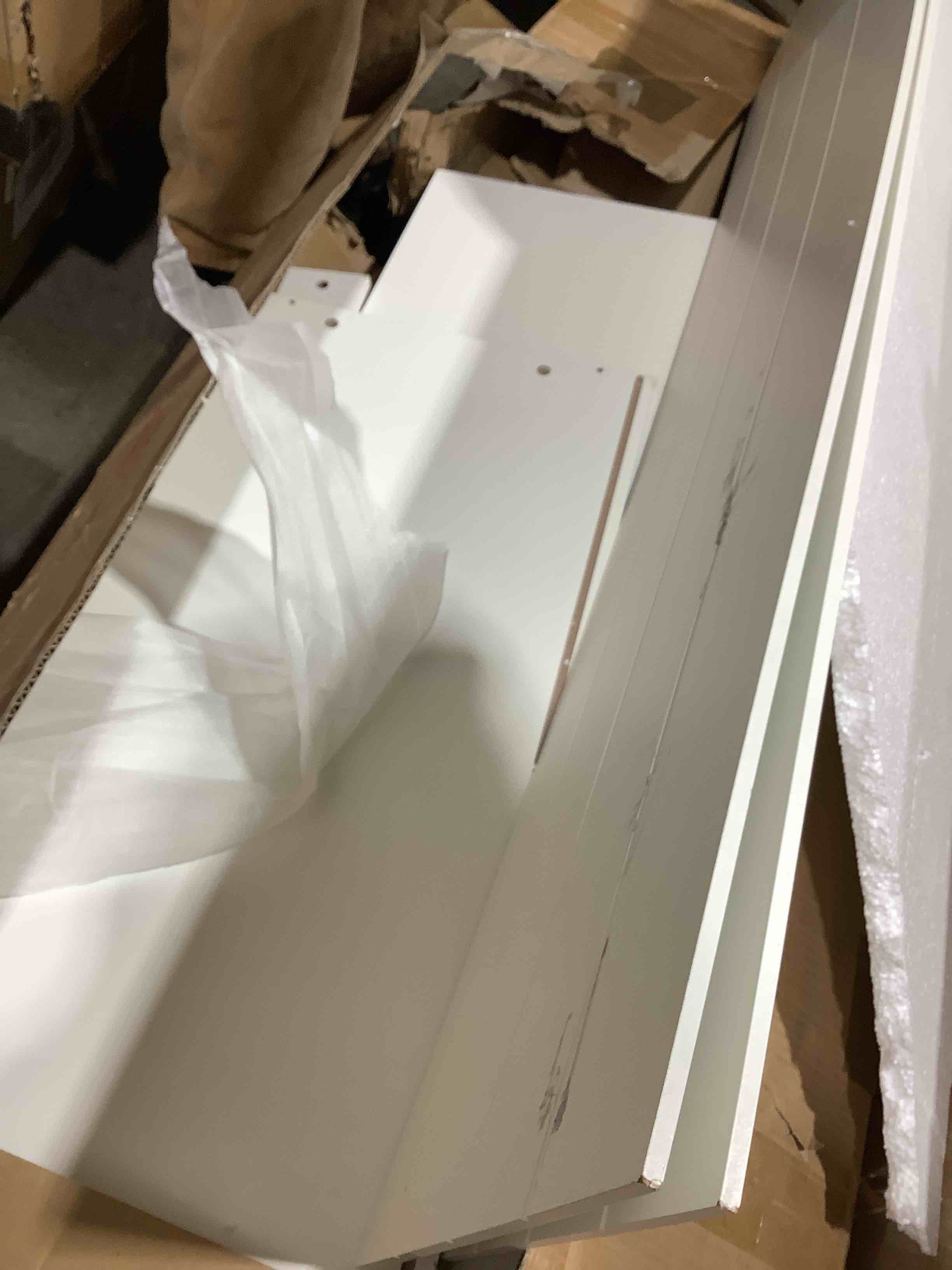 White cabinet with drawers