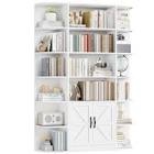 75 inch high wood storage bookcase with adjustable shelves, HOS PB – 267