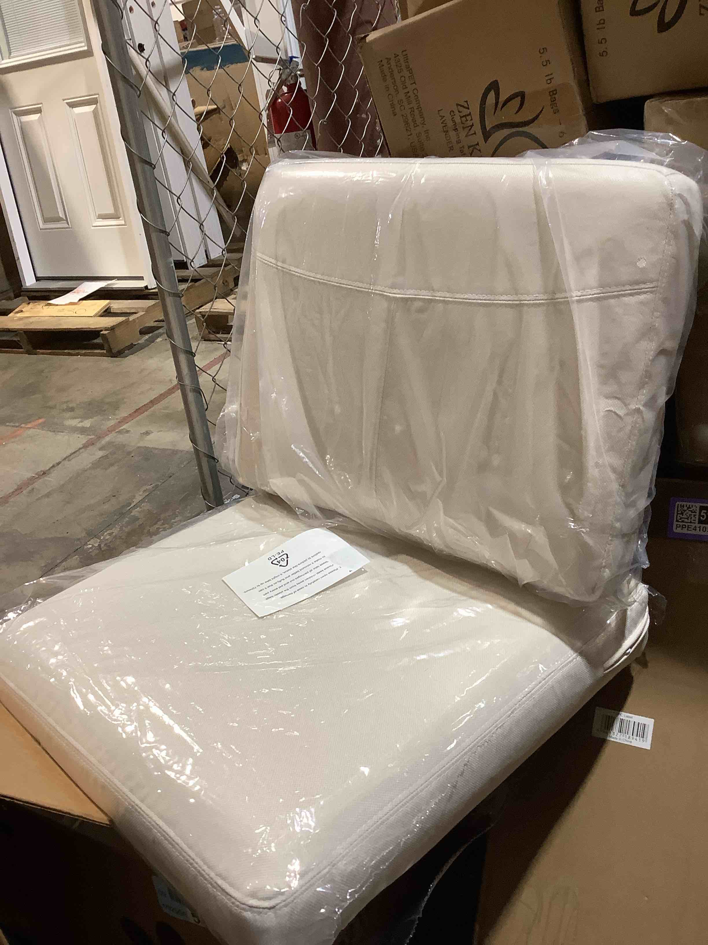 Light beige, two piece cushion set,  washable, removing cushion covers